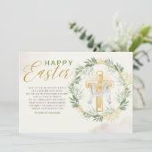 Eleganter Ostergruß Feiertagskarte (Stehend Vorderseite)