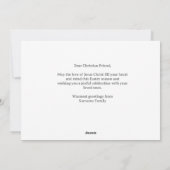 Eleganter Ostergruß Feiertagskarte (Rückseite)