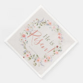 Eleganter Ostern Er ist gefangen Inspiration Serviette (Ecke)