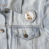 Eleganter Osthase in Braun Button (Beispiel)