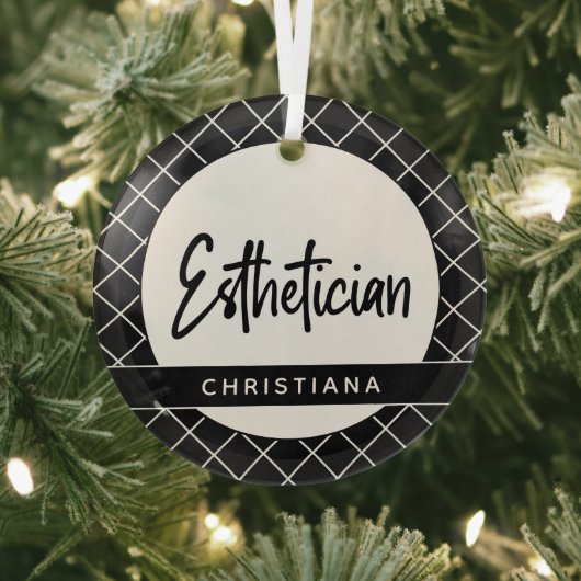 Eleganter Östhetiker Beautician Personalisiert Ornament Aus Glas (InSitu)