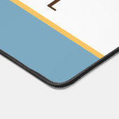 Eleganter Ozean Blau weiße Streifen PICKLEBALL Tex Schreibtischunterlage (Ecke)