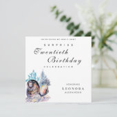 Eleganter Ozean Seashell JEDE Überraschung Geburts Einladung (Stehend Vorderseite)