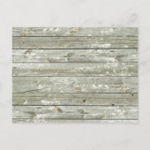 Eleganter Ozeanstrand Save the Date Ankündigungspostkarte (Rückseite)