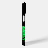 ELEGANTER PAKOCK IN GRÜN, EMERALD MONOGRAMM Case-Mate iPhone HÜLLE (Rückseite / Rechts)