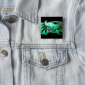 ELEGANTER PAKOCK IN GRÜN, SCHWARZ BUTTON (Beispiel)