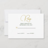 Eleganter Palm Tree Watercolor Wedding RSVP (Vorderseite)
