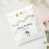 Eleganter Palm Trees String Lights Tropical Birthd Geschenktütchen (Versiegelt)
