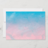 Eleganter Palmenbaum Hochzeit Einladungen (Rückseite)