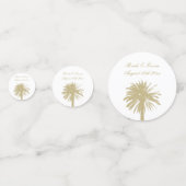 Eleganter Palmenblatttisch Konfetti (Vorderseiten)