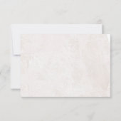 Eleganter Pampas Leaf Gold Farbdraht RSVP Karte (Rückseite)