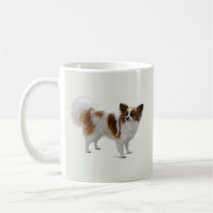 Eleganter Papillon-Hund Kaffeetasse