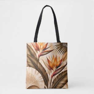 Eleganter Paradiesvogel & Ginkgo-Botanikkunst Tasche