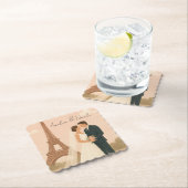 Eleganter Pariser Hochzeitspapier-Untersetzer – Ei Untersetzer (Vor Ort)
