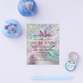 Eleganter Pastel Alcohol Ink Holographic Glitzer Flyer (Einzeln)