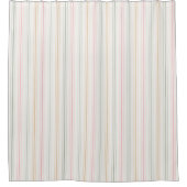 Eleganter Pastel Streifen Duschvorhang (Vorderseite)
