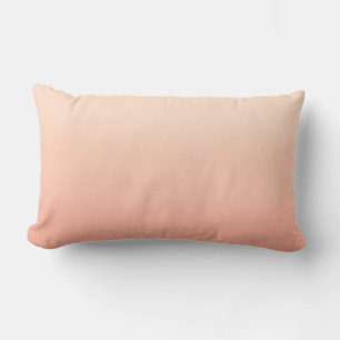 Eleganter Pastell-Orange-Verlauf Lendenkissen