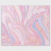 Eleganter, pastellfarbener, rosa orangefarbener Ma Geschenkpapier (Flach)