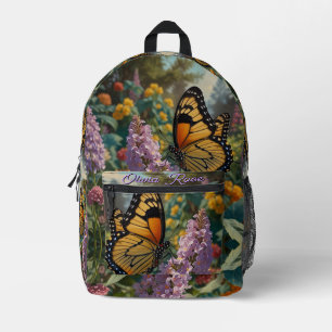 Eleganter pastellfarbener Wildblumengarten mit Sch Bedruckter Rucksack