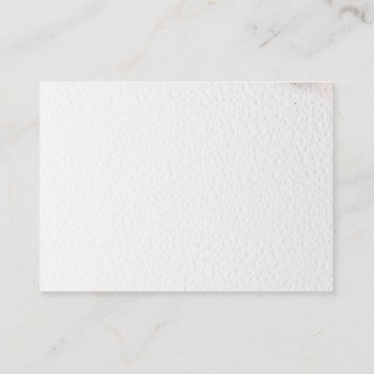 Eleganter Pastellrosa Blumenrahmen Extravagant Begleitkarte (Rückseite)