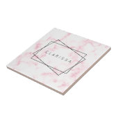 eleganter, pastellrosa und weißer Marmor aus Imita Fliese (Seite)