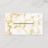 Eleganter Pastor und First Lady Marble Foto Church Visitenkarte (Rückseite)
