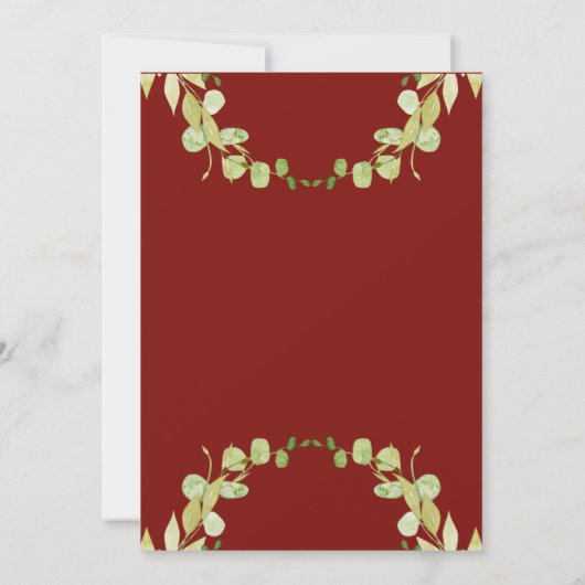 Eleganter Peach Garden Floral Quinceañera Geburtst Einladung (Rückseite)