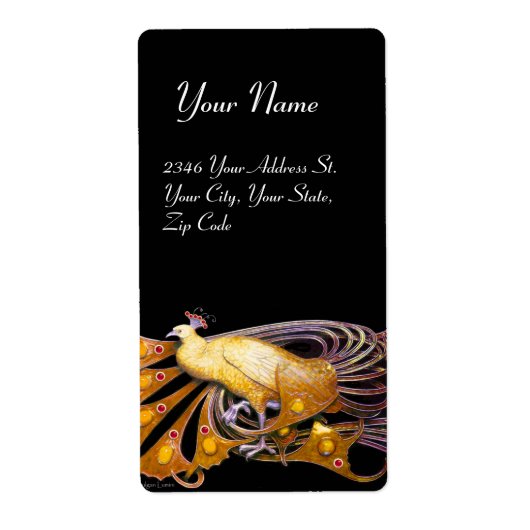 ELEGANTER PEACOCK IN GELB UND SCHWARZ (Vorne)