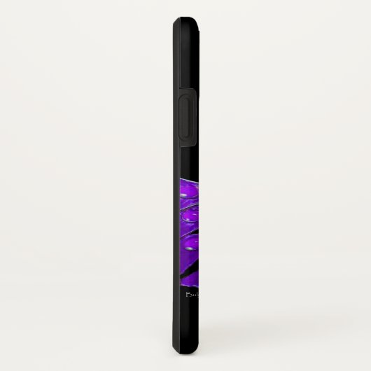 ELEGANTER PEACOCK IN LILA, AMETHYST MONOGRAMM Case-Mate iPhone HÜLLE (Hinten/Rechts)