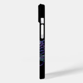 ELEGANTER PEACOCK IN LILA, AMETHYST MONOGRAMM Case-Mate iPhone HÜLLE (Rückseite / Links)