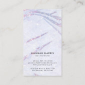 Eleganter Pearl Nail Technician Chic Visitenkarte (Rückseite)