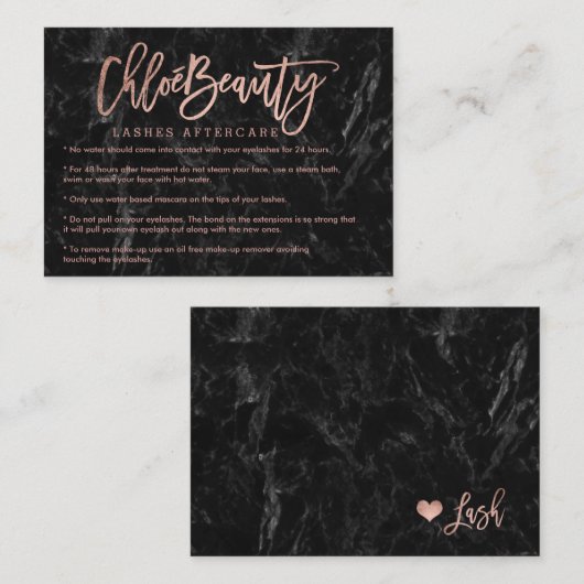 Eleganter Peitschen Visitenkarte (Vorne/Hinten)