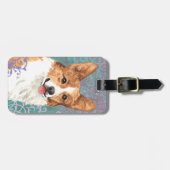 Eleganter Pembroke-WaliserCorgi Gepäckanhänger (Vorderseite horizontal)