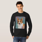 Eleganter Pembroke-WaliserCorgi T-Shirt (Vorne ganz)
