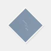 Eleganter Periwinkle Custom Cocktail Serviette (Ecke)