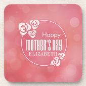 Eleganter Personalisiert glücklicher Muttertag | U Getränkeuntersetzer (Vorderseite)