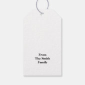 Eleganter Personalisiert Trick oder Treat Hallowee Geschenkanhänger (Rückseite)