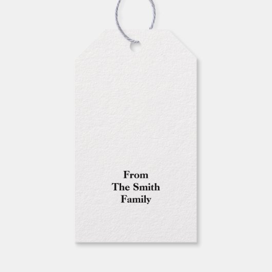 Eleganter Personalisiert Trick oder Treat Hallowee Geschenkanhänger (Rückseite)