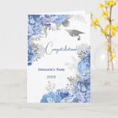 Eleganter Personalisierter Abschluss Karte (Gelbe Blume)