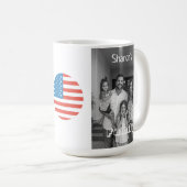 Eleganter personalisierter Bild- und Textstil Kaffeetasse (VorderseiteRechts)