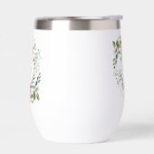 Eleganter personalisierter Blumenmonogramm-Namensb (Links)