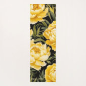 Eleganter Personalisierter botanischer Name Yogamatte (Rückseite)