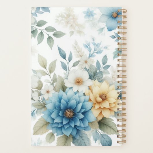 Eleganter Personalisierter Büroplaner Planer (Rückseite)