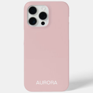 Eleganter Personalisierter Dusty Blush Name - Case-Mate iPhone Hülle