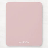 Eleganter Personalisierter Dusty Blush Name - Mousepad (Vorne)