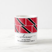 Eleganter Personalisierter Empfang TRINIDAD FLAG Kaffeetasse (Mittel)