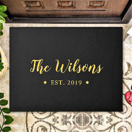 Eleganter Personalisierter Familienname in Kalligr Fußmatte