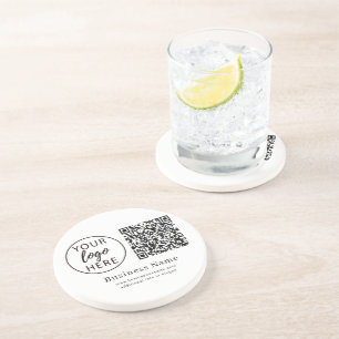 Eleganter personalisierter Firmen-QR-Code im Event Getränkeuntersetzer