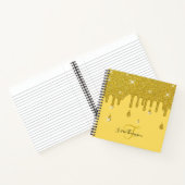 Eleganter Personalisierter Glitzer-Effekt Glitzern Notizblock (Innenseite)