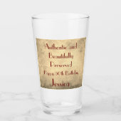 Eleganter Personalisierter Glückwunsch 50. Geburts Glas